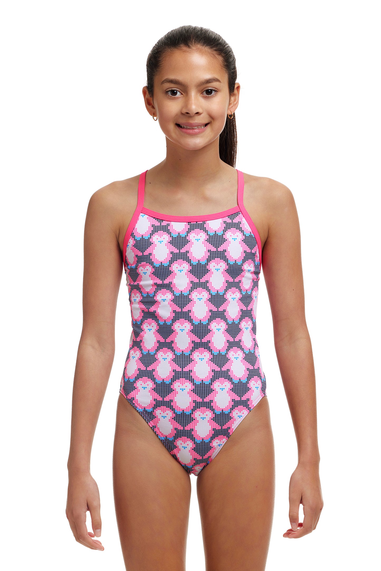 LAST ONE! Funkita Girls Single Strap One Piece Pen Guy