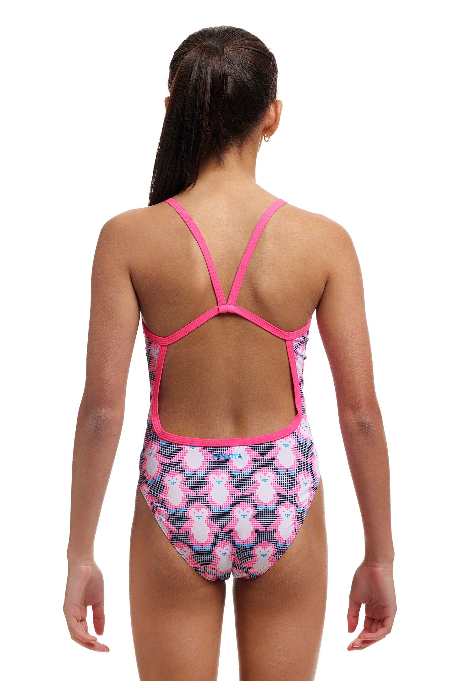 LAST ONE! Funkita Girls Single Strap One Piece Pen Guy