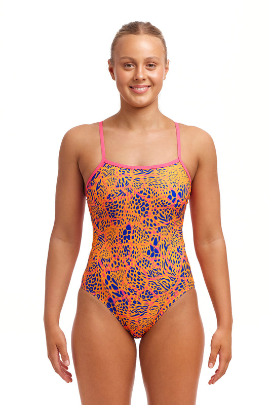 Funkita Ladies Single Strap One Piece Hide Pride-GB Swimwear