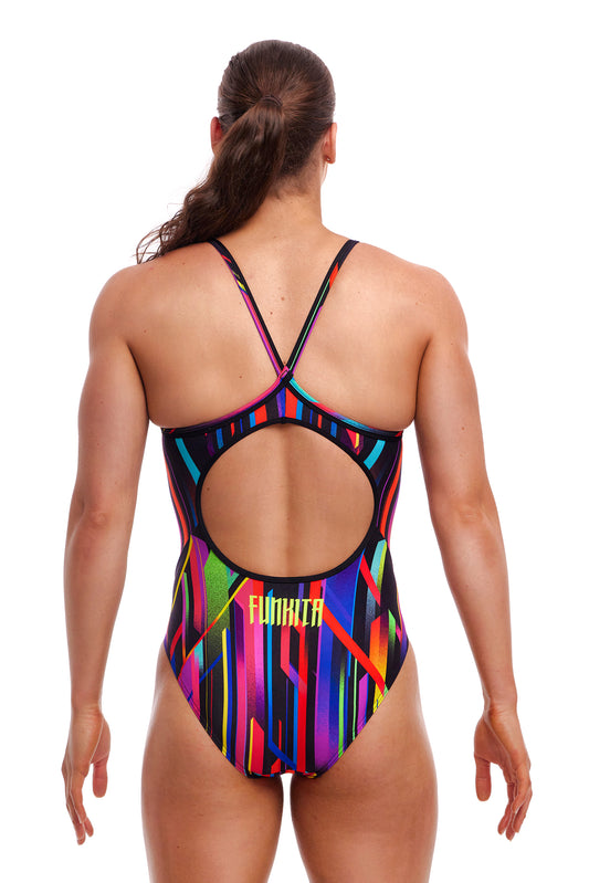 LAST ONE! Funkita Ladies Diamond Back One Piece Baby Beamer-GB Swimwear