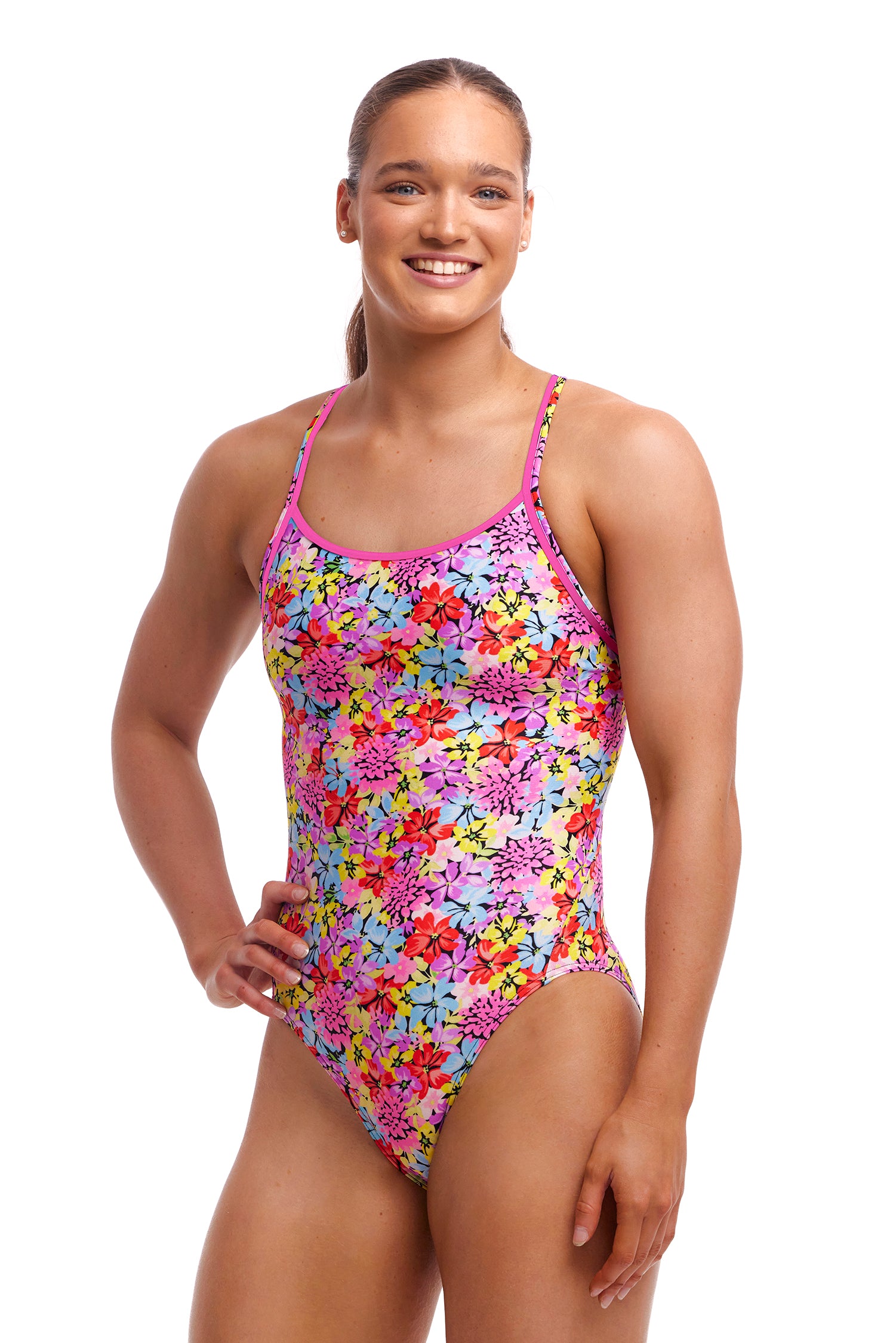 Funkita Ladies Diamond Back One Piece Summer Nights-GB Swimwear