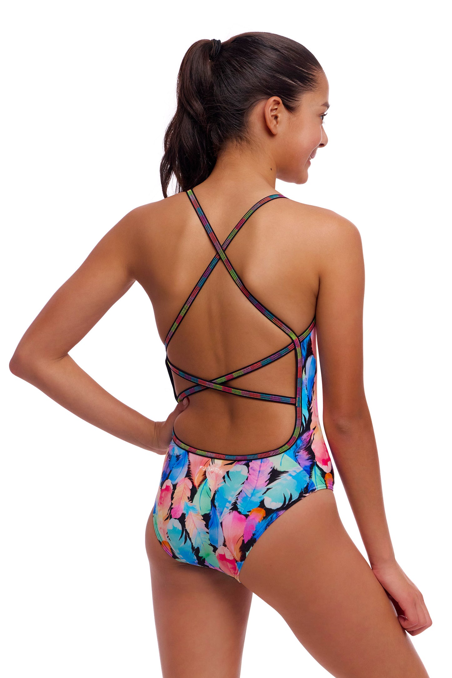 NEW! Funkita Girls Strapped In One Piece Tickle Torture