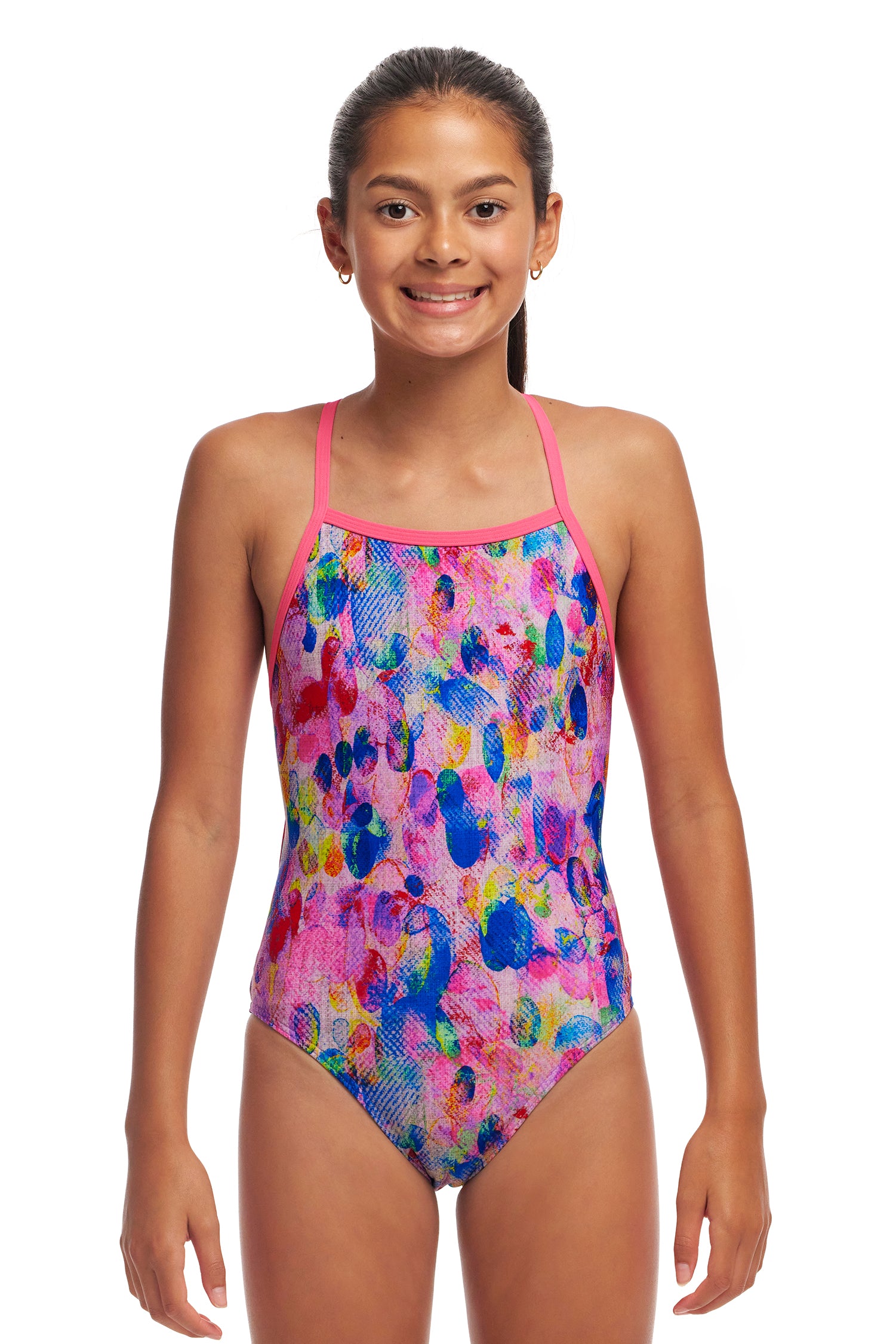 Funkita Girls Tie Me Tight One Piece Smudgie Buddy-GB Swimwear