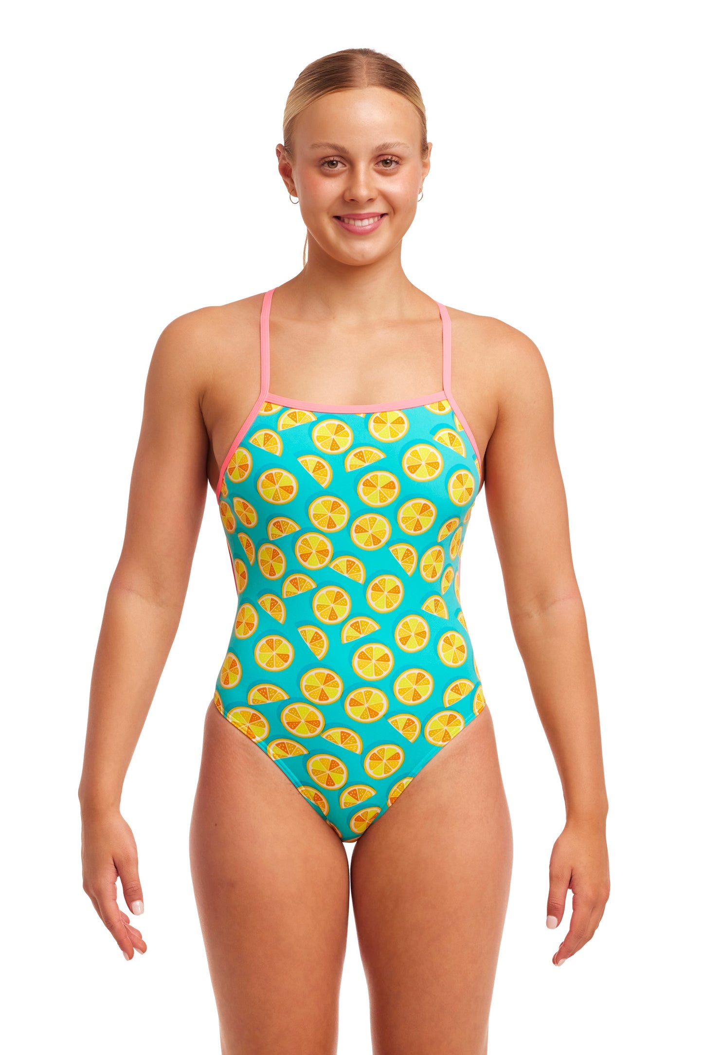 Funkita Ladies Eco Tie Me Tight One Piece Lime Splice