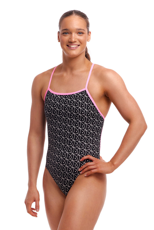 Funkita Ladies Tie Me Tight One Piece Summer Fish-GB Swimwear