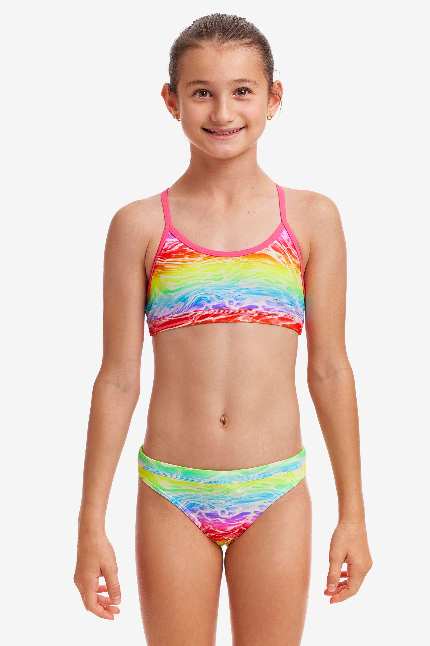 Funkita Girls Racerback Two Piece Lake Acid-GB Swimwear