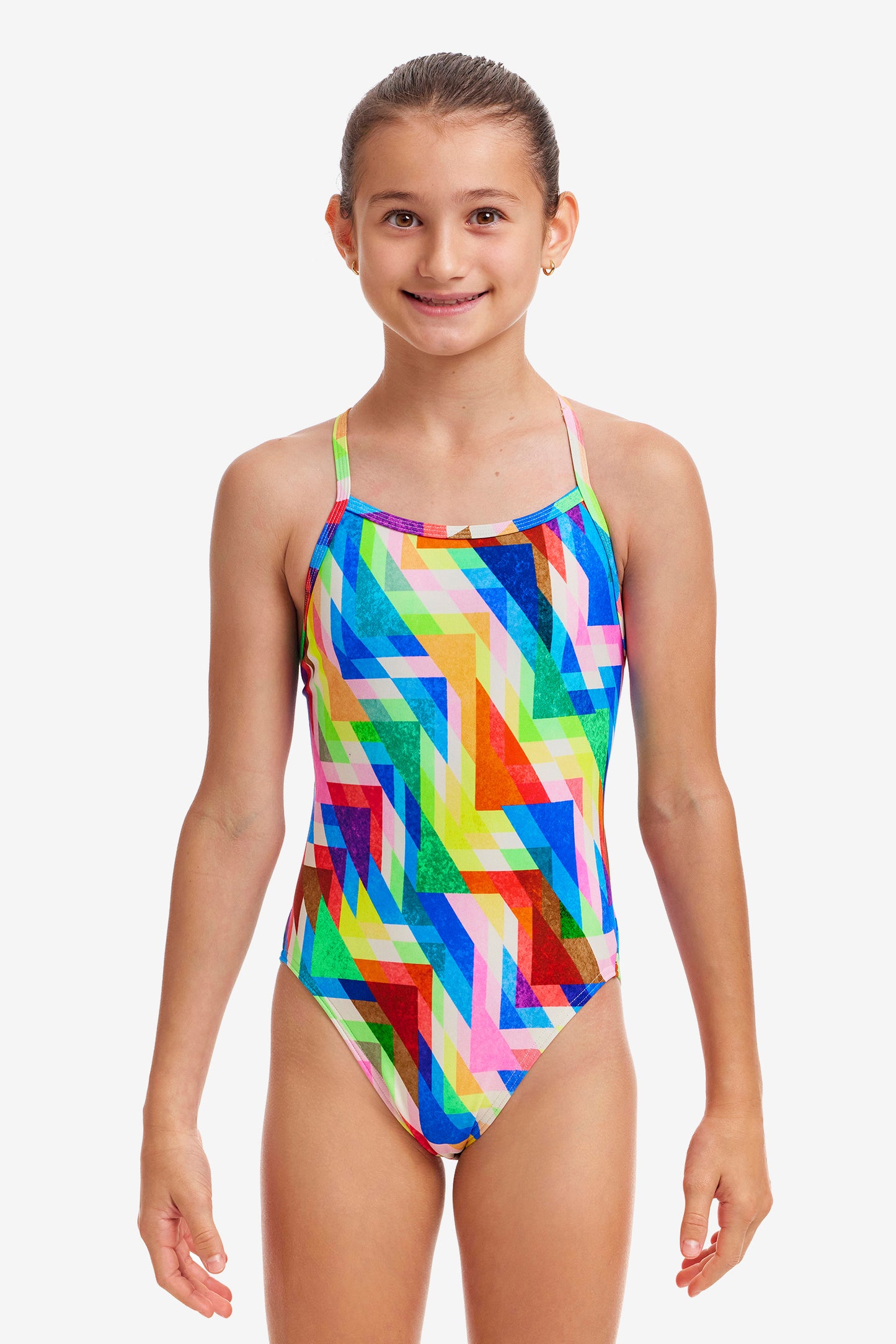 Funkita Girls Single Strap One Piece Hazy Daze