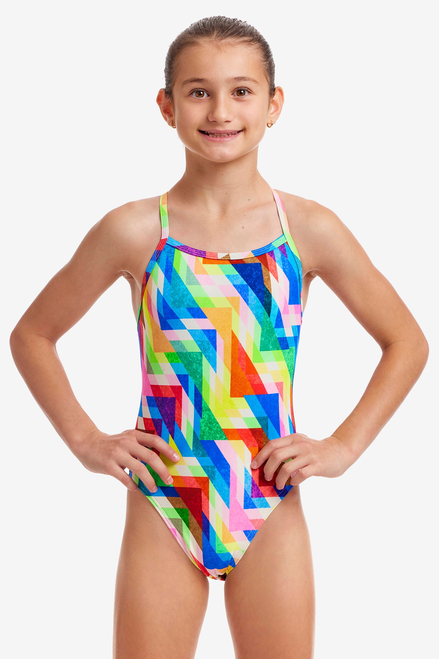 Funkita Girls Single Strap One Piece Hazy Daze