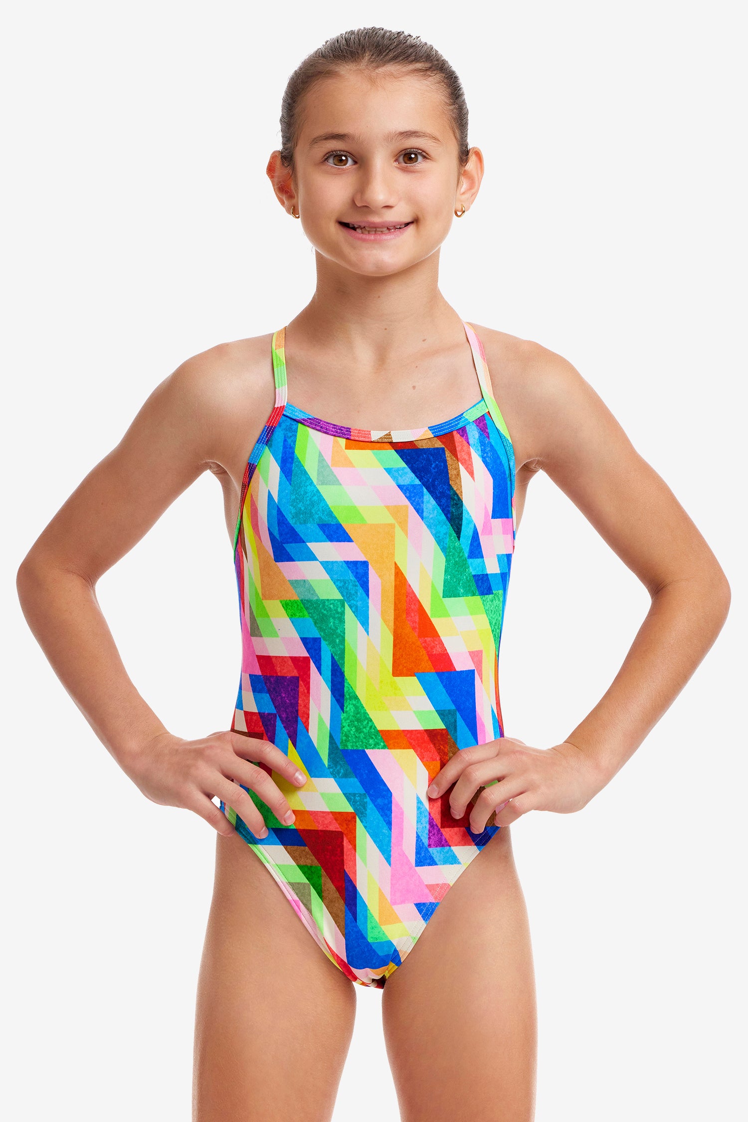 Funkita Girls Single Strap One Piece Hazy Daze-GB Swimwear