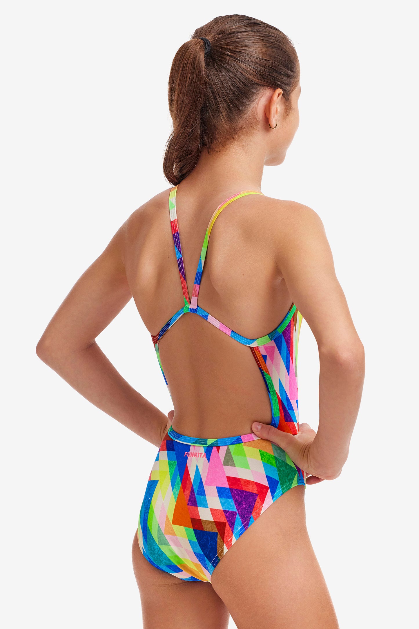 Funkita Girls Single Strap One Piece Hazy Daze
