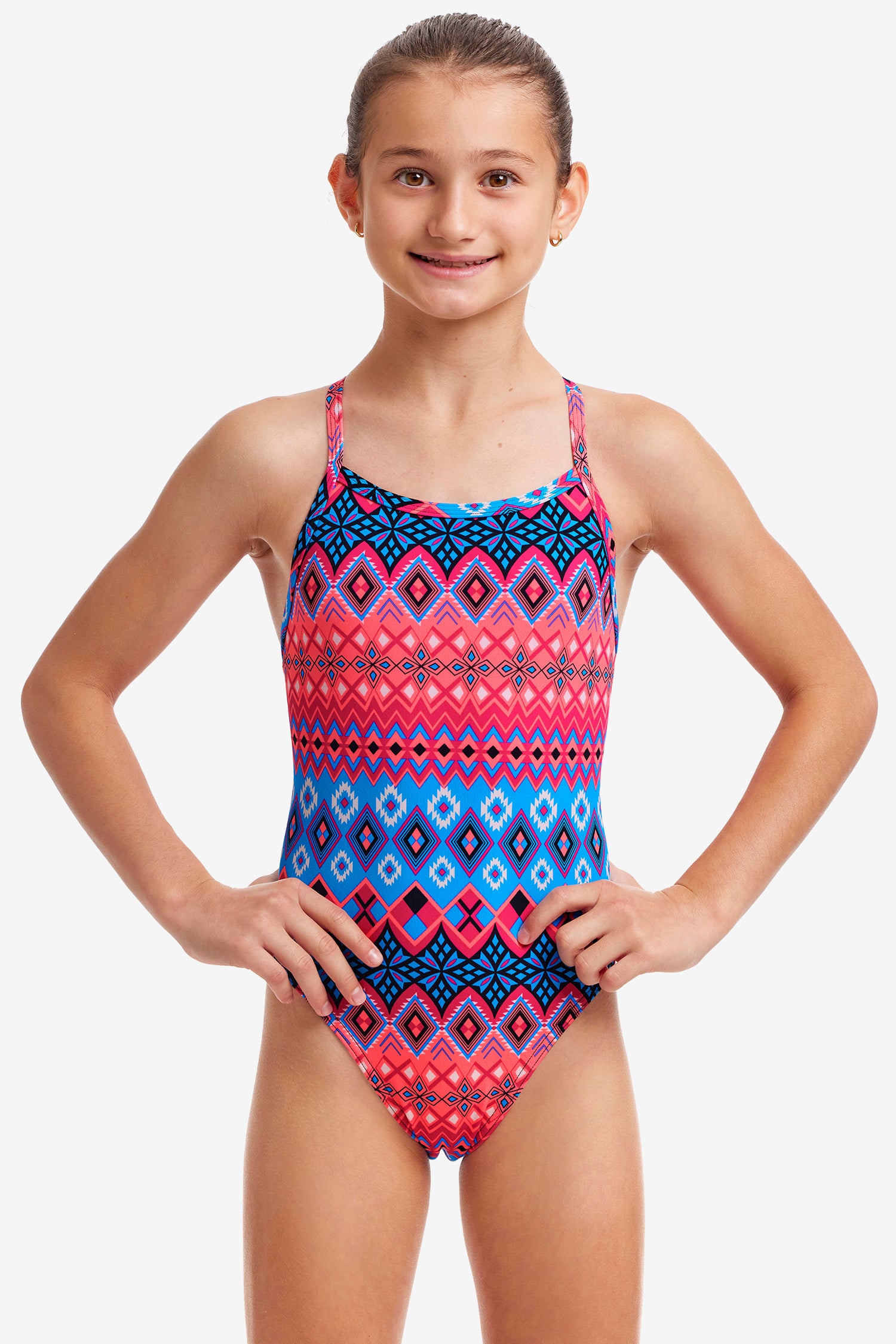 Funkita Girls Single Strap One Piece Tinsel Town-GB Swimwear