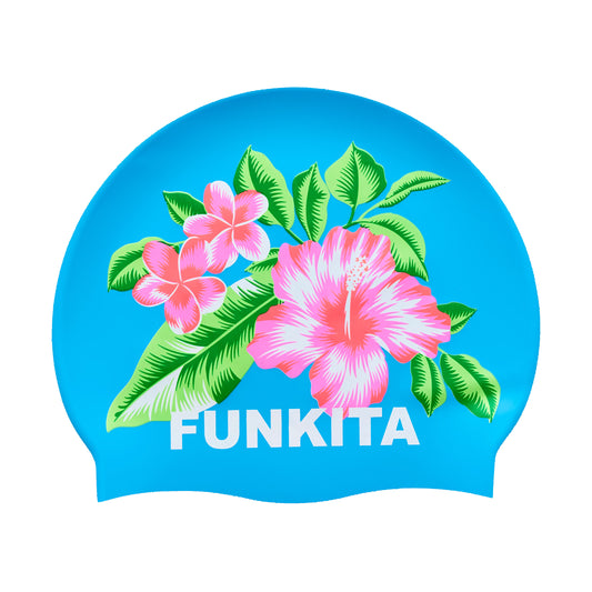 Funkita Silicone Cap Blue Hawaii-GB Swimwear