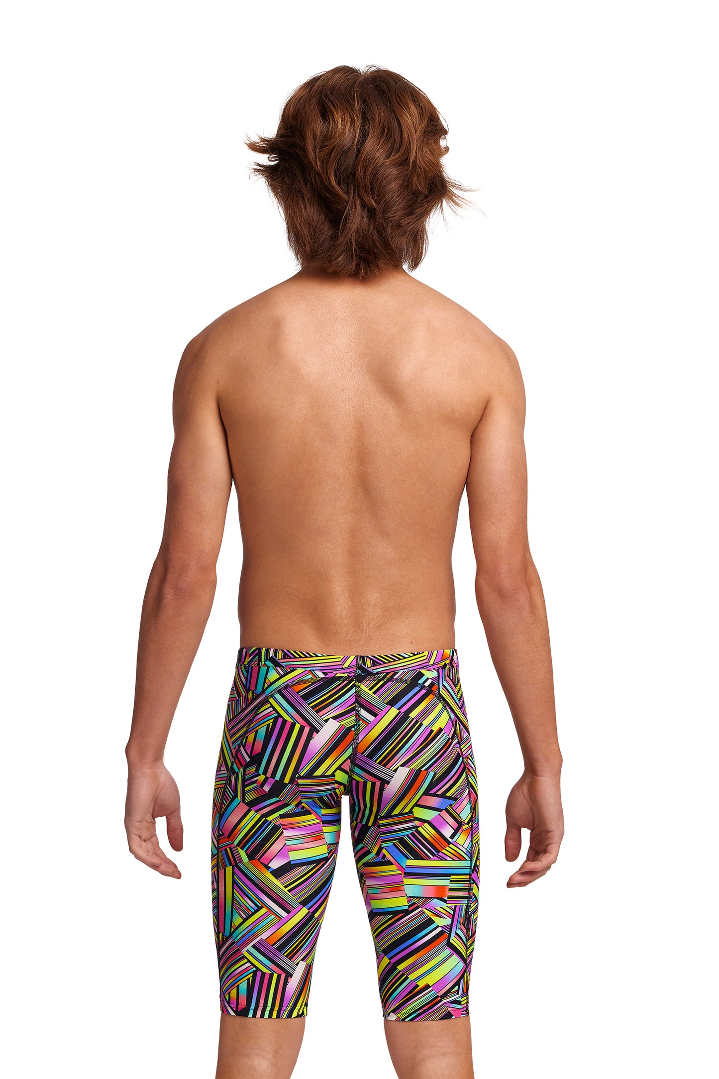 LAST ONE! Funky Trunks Boys Training Jammers Strip Straps