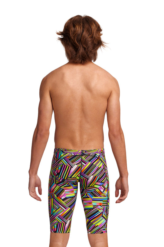 LAST ONE! Funky Trunks Boys Training Jammers Strip Straps-GB Swimwear