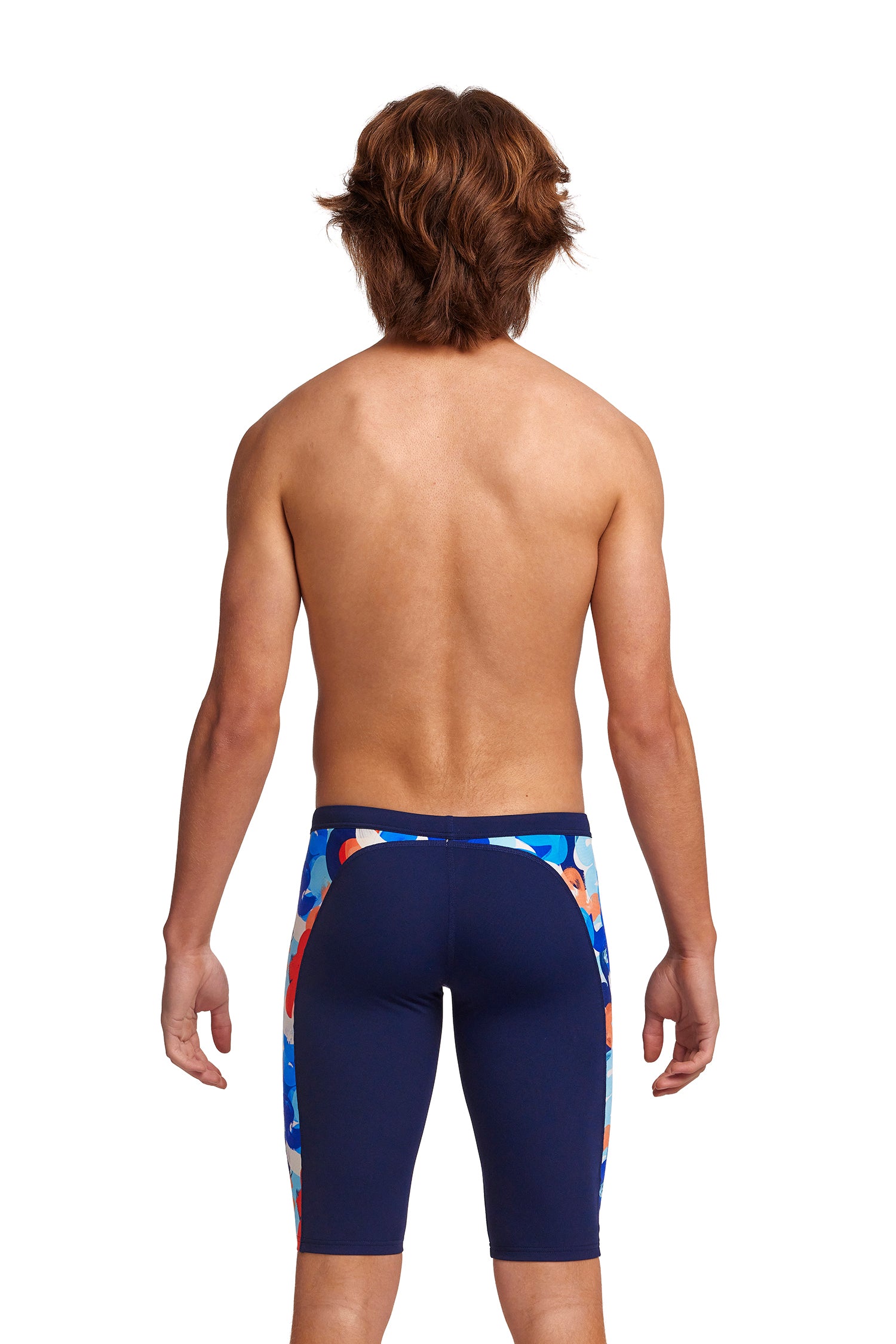 LAST ONE! Funky Trunks Boys Training Jammers Wet Paint-GB Swimwear