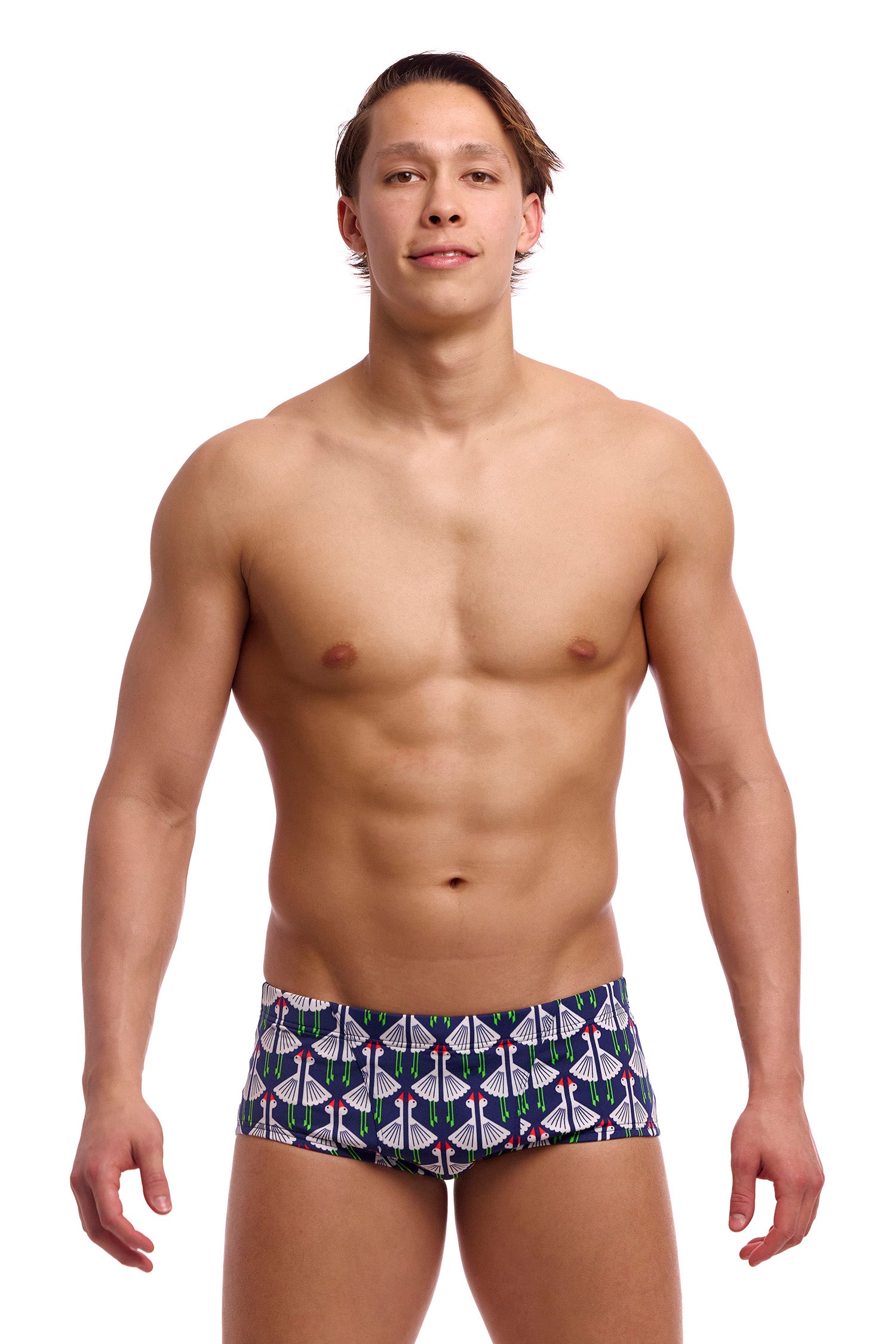 NEW! Funky Trunks Mens Classic Trunks Sitting Duck-3-GB Swimwear