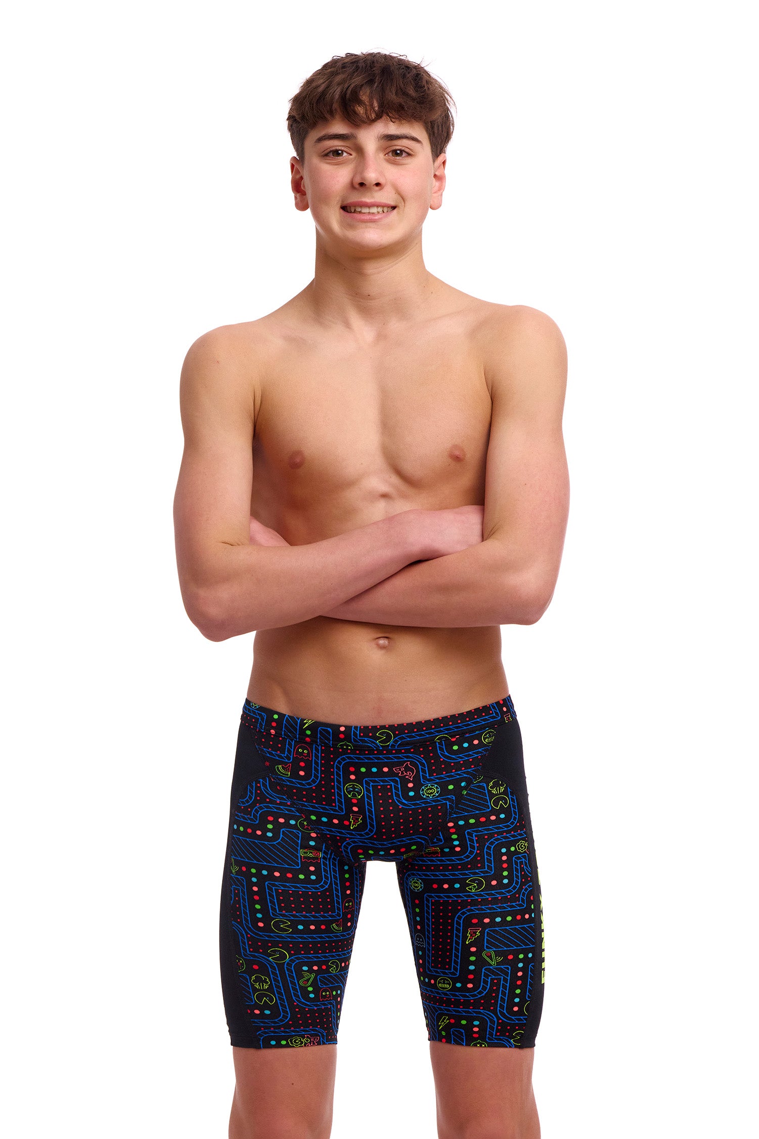 Funky Trunks Boys Training Jammers Chomp Chomp-GB Swimwear