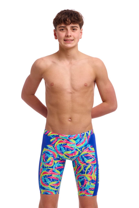 Funky Trunks Boys Training Jammers Choppy Waters-GB Swimwear