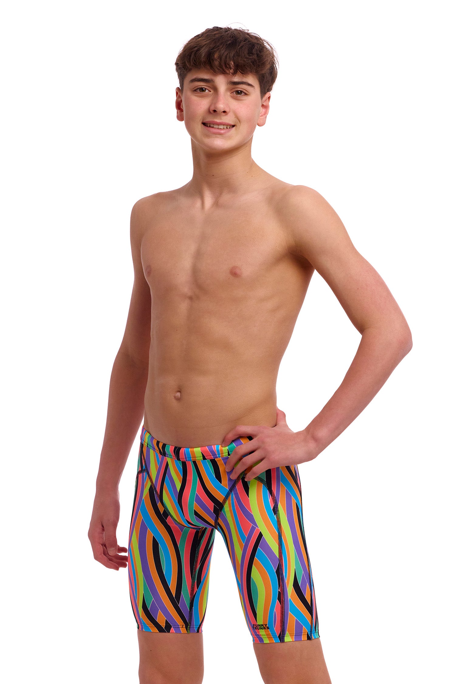 NEW! Funky Trunks Boys Training Jammers Curl Curl-3-GB Swimwear