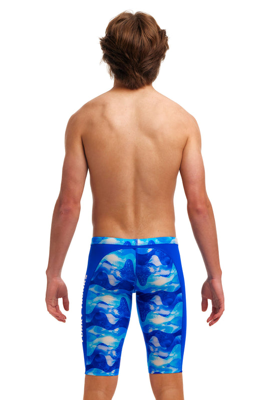 Funky Trunks Boys Training Jammers Dive In, rear view