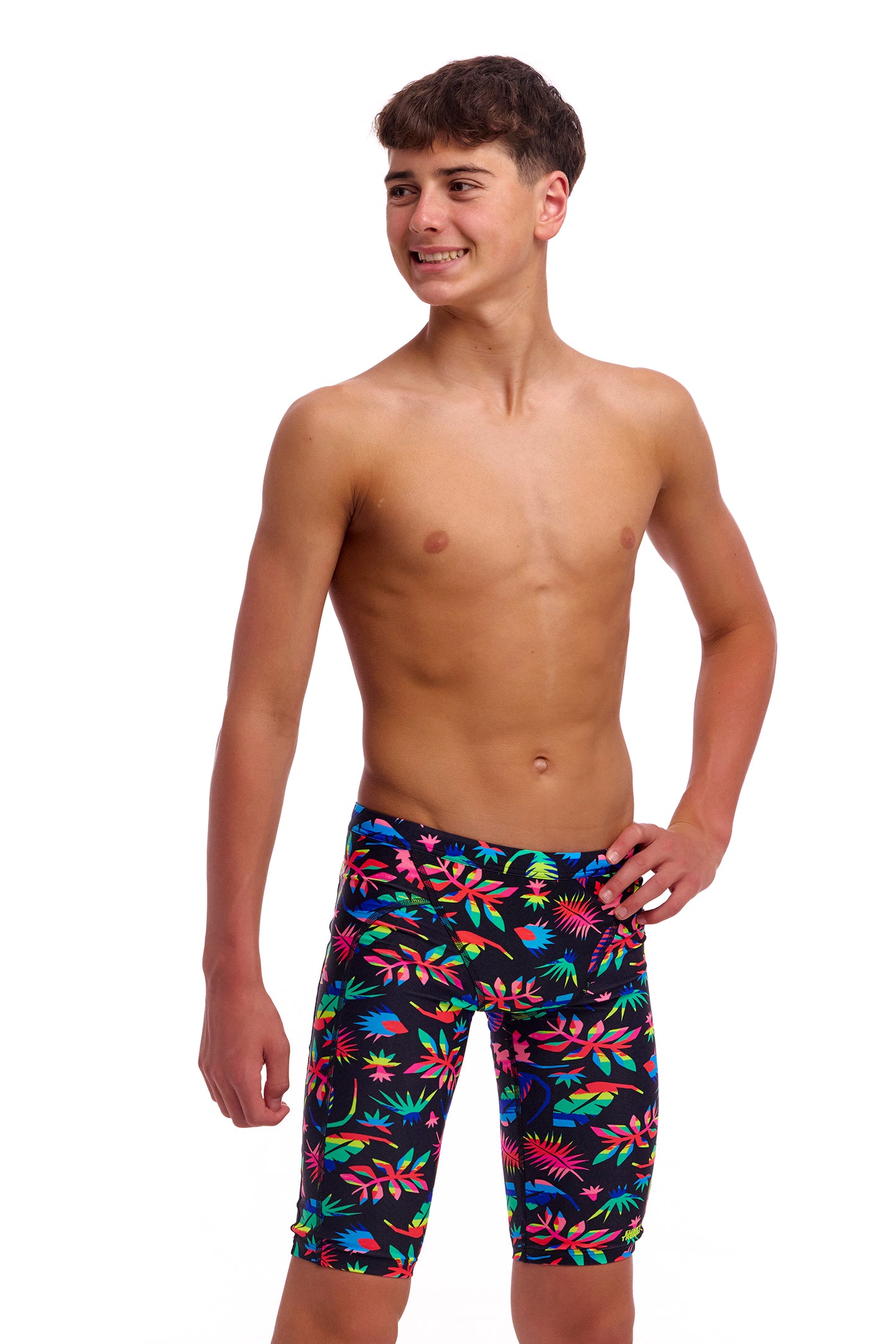 NEW! Funky Trunks Boys Training Jammers Lost Leaf