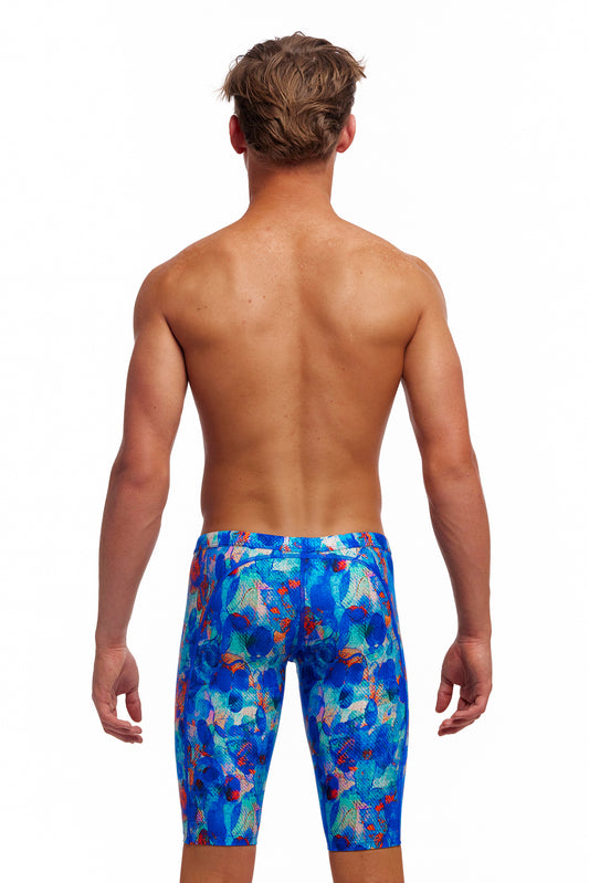 Funky Trunks Boys Training Jammers Paint Press, rear view