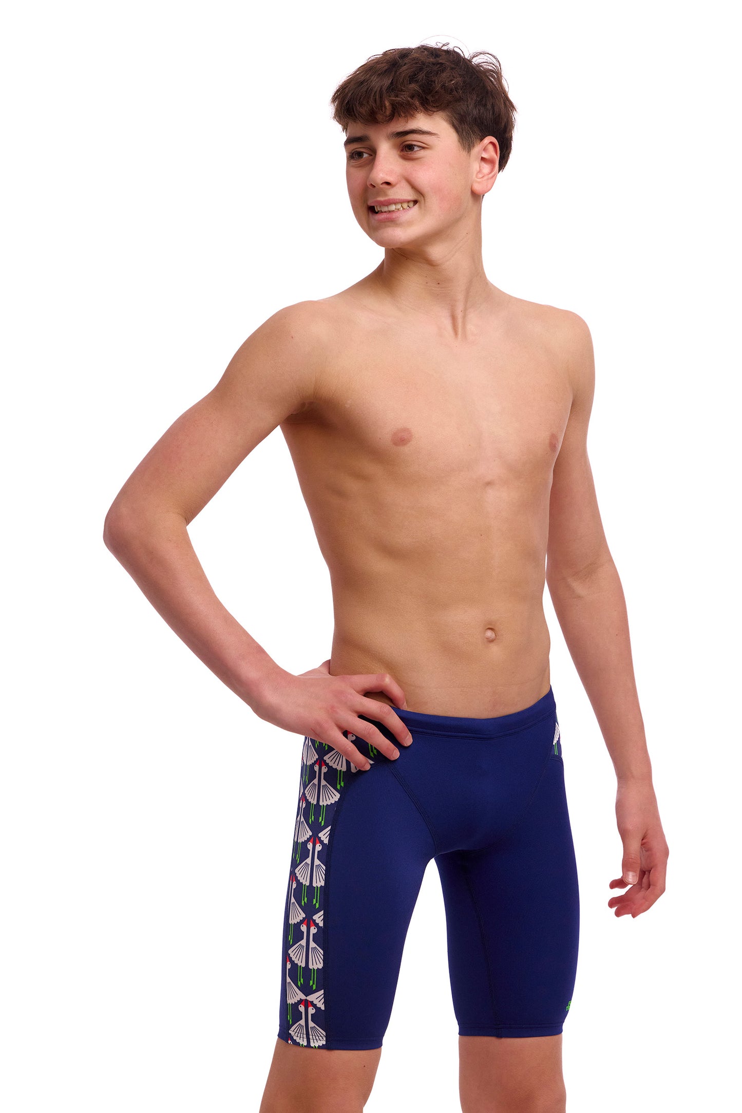 NEW! Funky Trunks Boys Training Jammers Sitting Duck-3-GB Swimwear