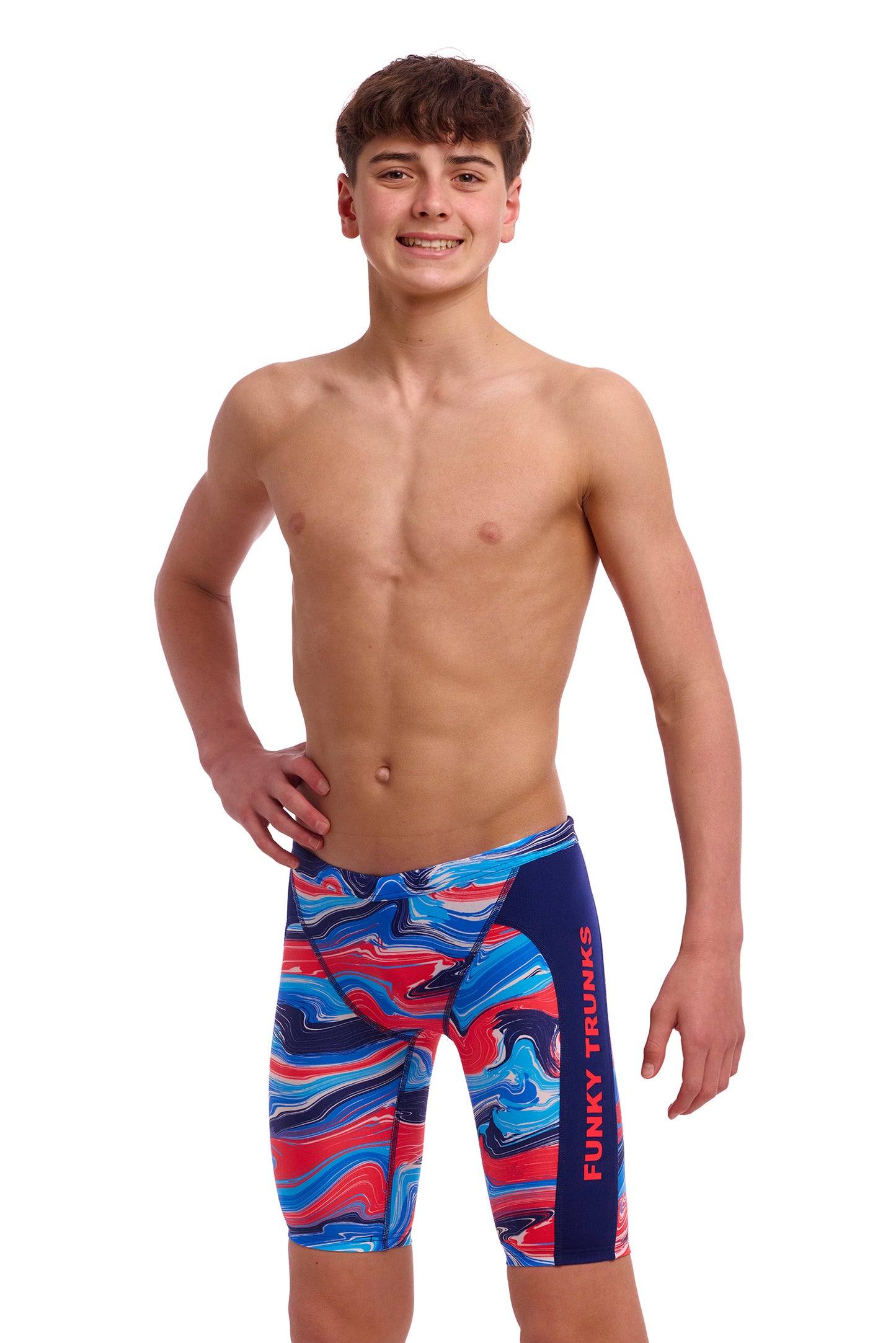 NEW! Funky Trunks Boys Training Jammers Wave Craze-3-GB Swimwear