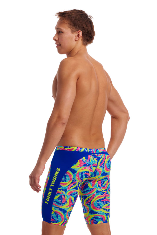 LAST ONE! Funky Trunks Mens Training Jammers Choppy Waters-GB Swimwear