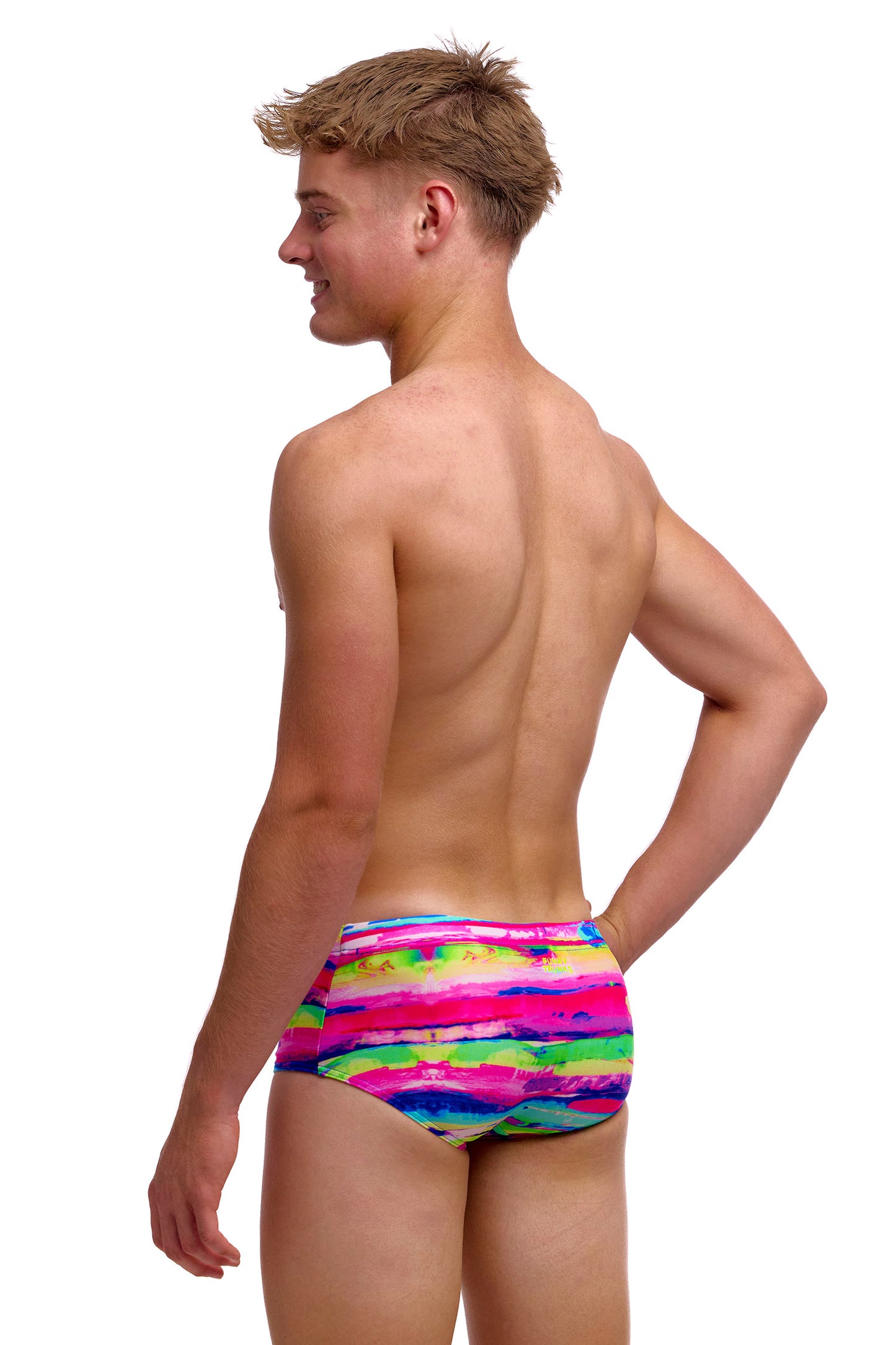 NEW! Funky Trunks Boys Sidewinder Trunks Paint Patch