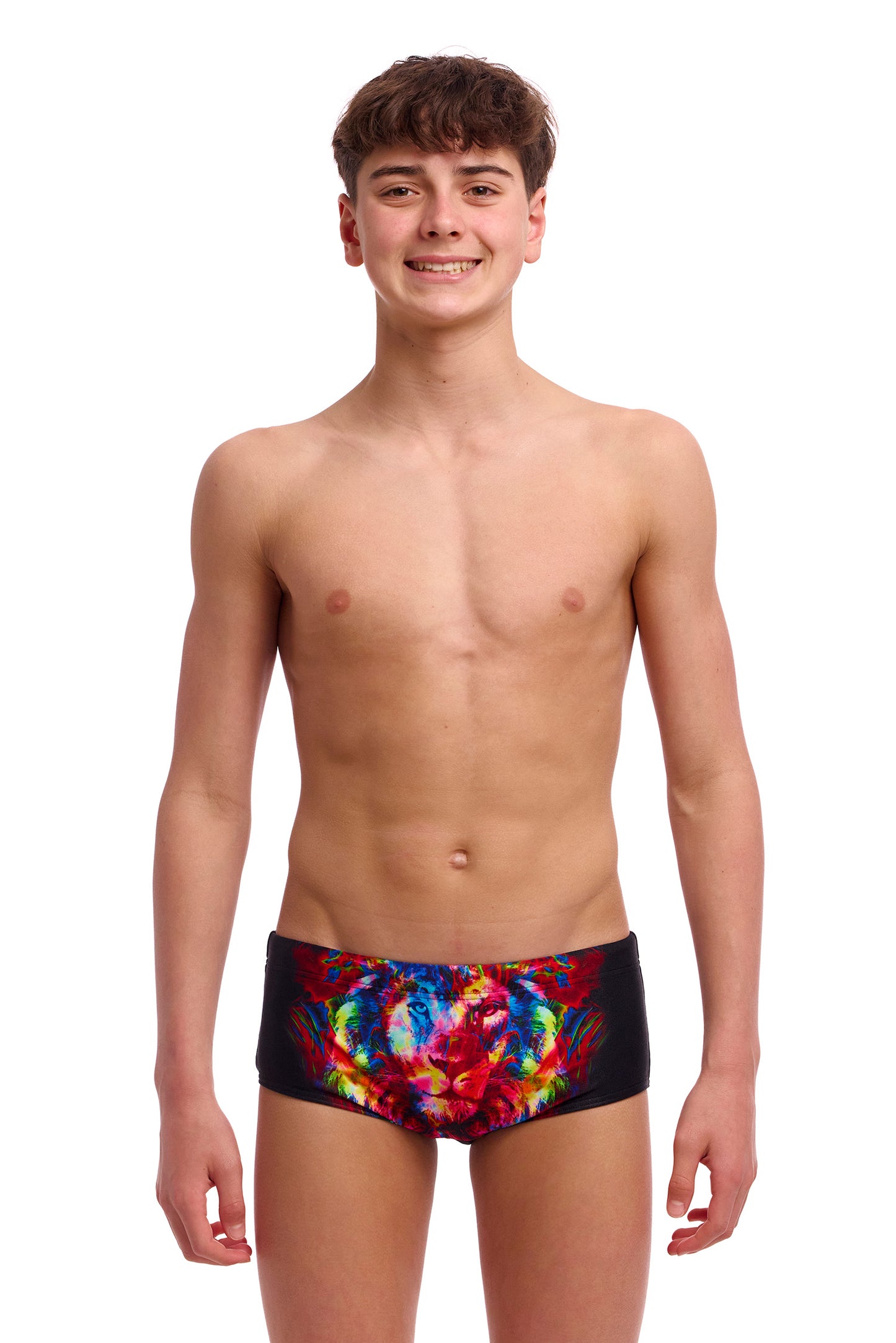NEW! Funky Trunks Boys Sidewinder Trunks Pride Alive