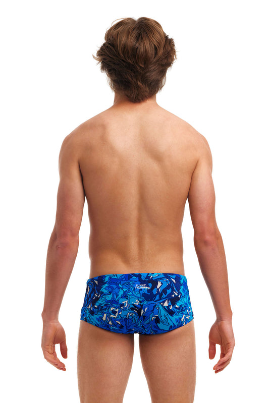 Funky Trunks Boys Sidewinder Trunks True Bluey, rear view