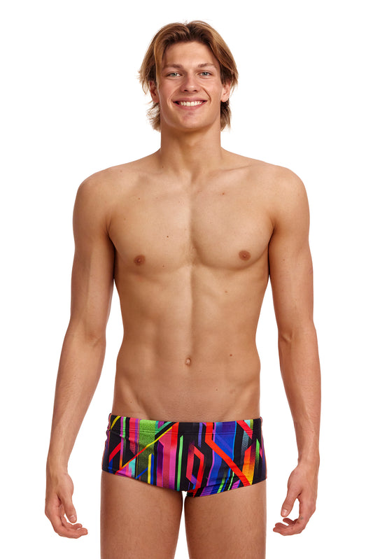 LAST ONE! Funky Trunks Mens Sidewinder Trunks Baby Beamer-GB Swimwear