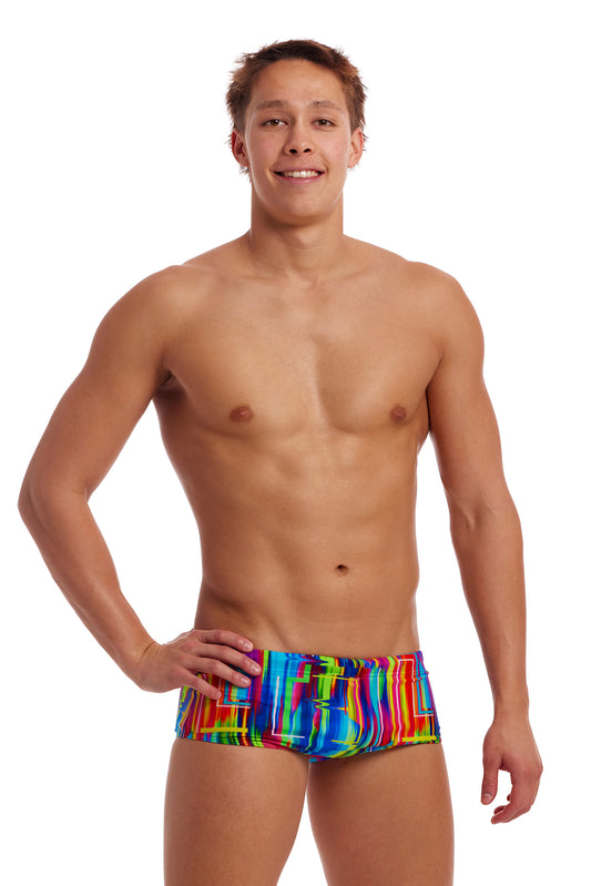 Funky Trunks Mens Sidewinder Trunks The Glitch-GB Swimwear