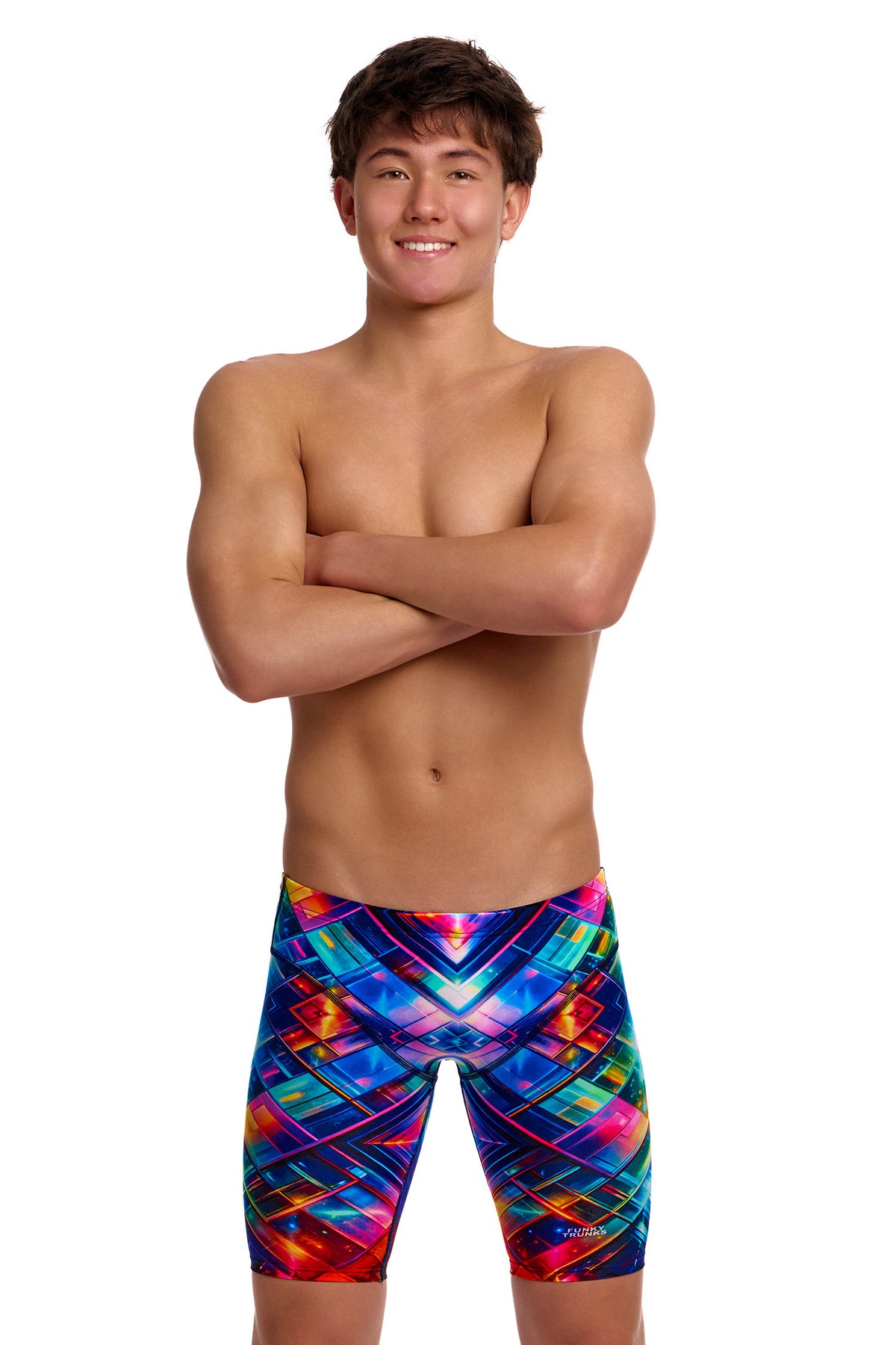 NEW! Funky Trunks Boys Fast Training Jammers Firefly Sparkle