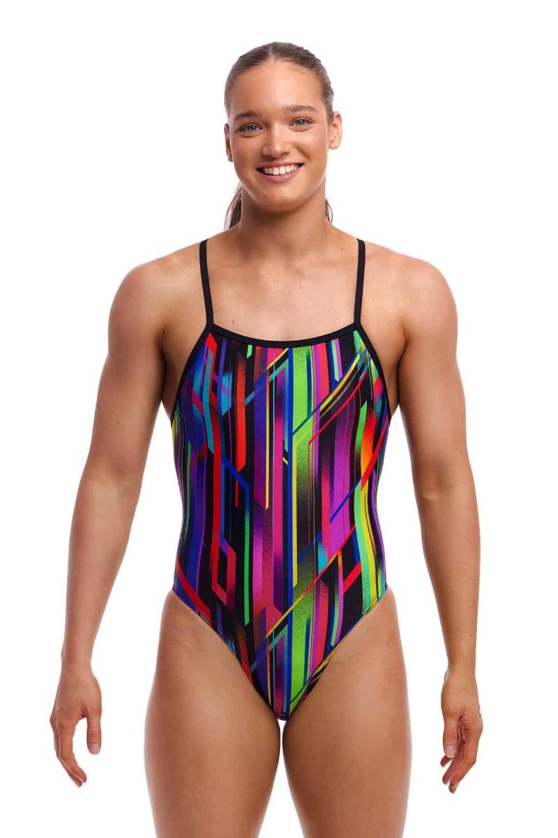 NEW PERIOD PROOF! Funkita Ladies Tie Me Tight Secure One Piece Baby Beamer-GB Swimwear