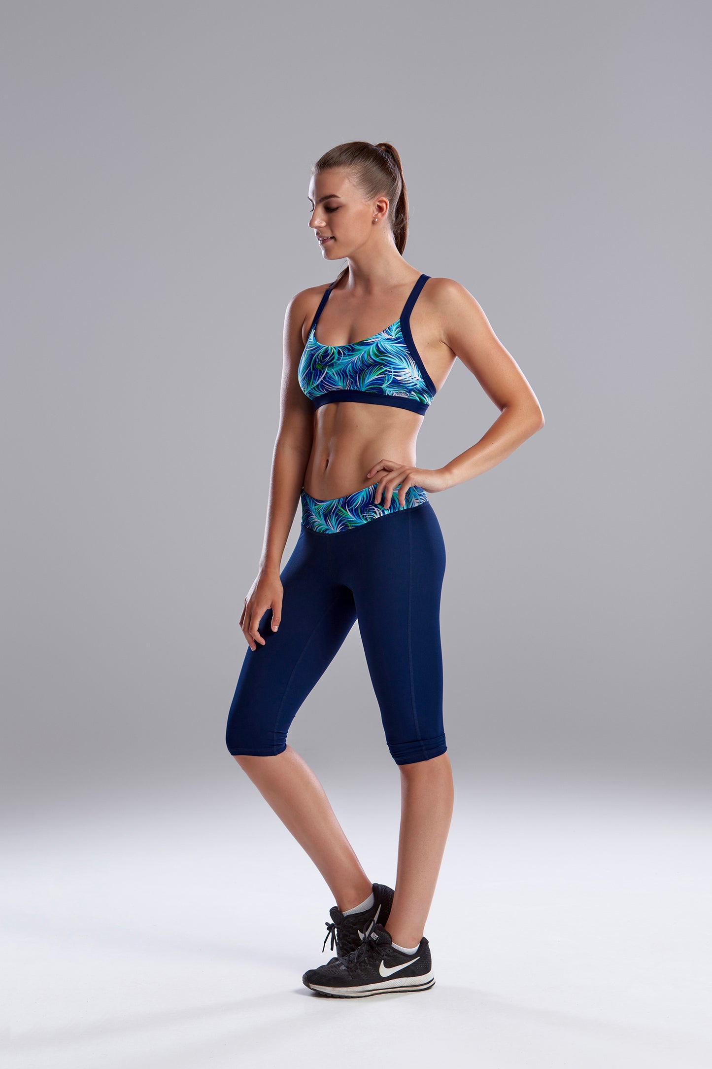 Funkita Fit Ladies Bondage Crop Top Palm Beach