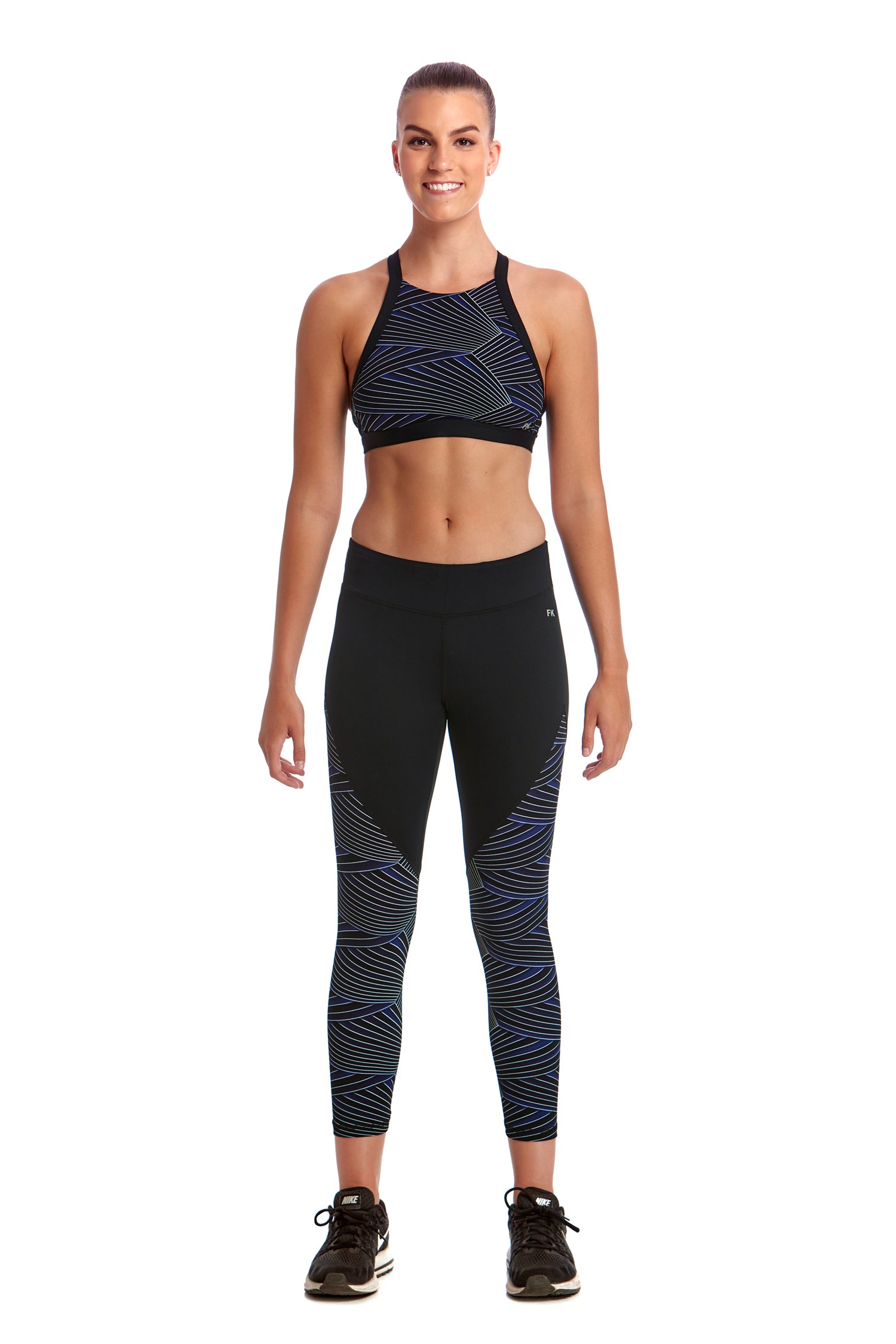 Funkita Fit Ladies Split Time 7/8 Tight Dream Weaver-GB Swimwear