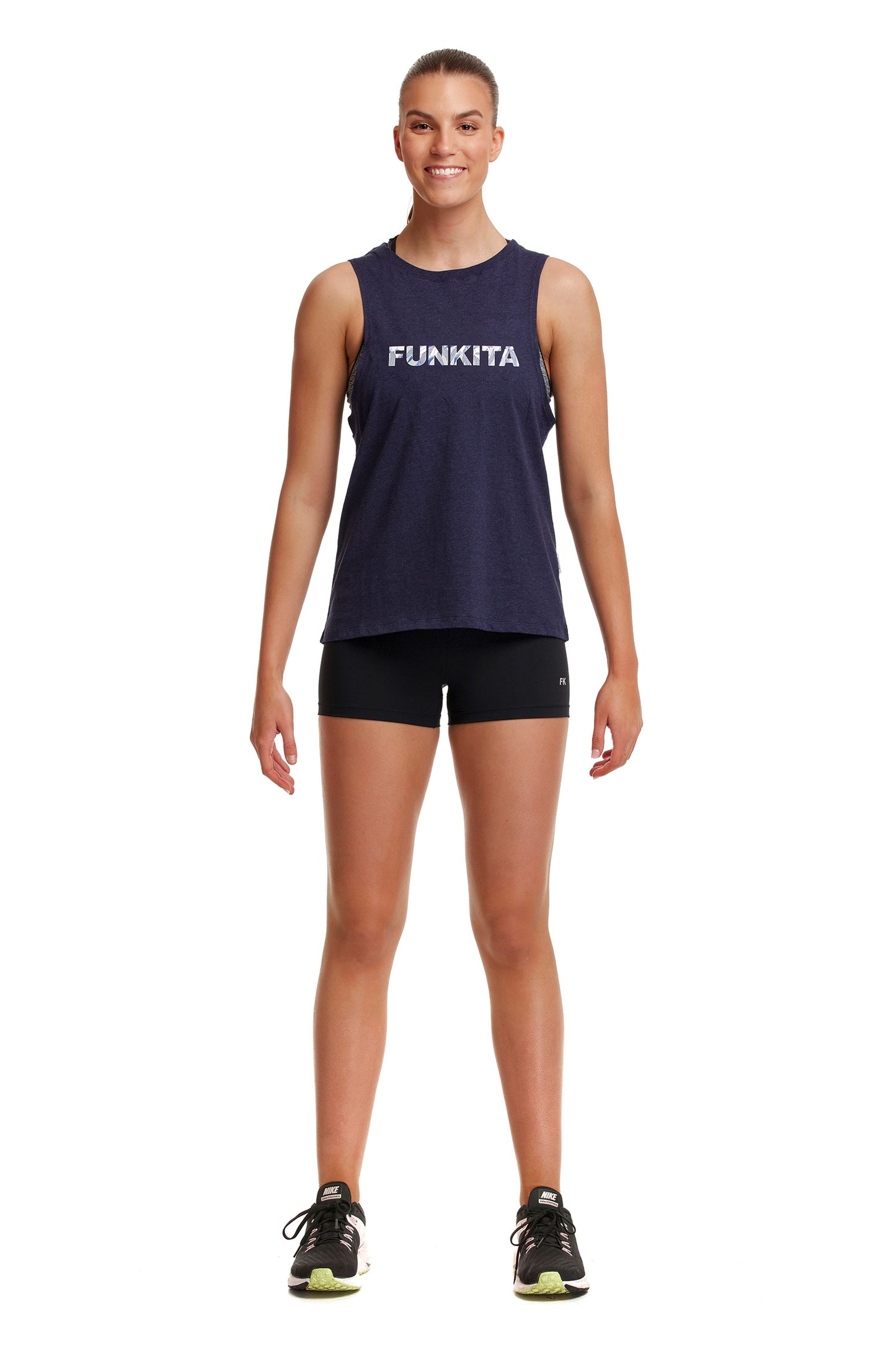 Funkita Fit Ladies Hank the Tank Top Jungle Mist