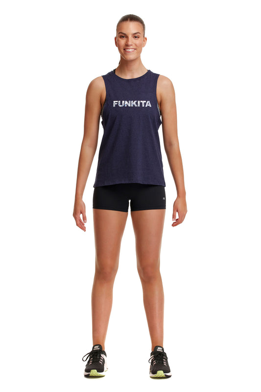 Funkita Fit Ladies Hank the Tank Top Jungle Mist-GB Swimwear