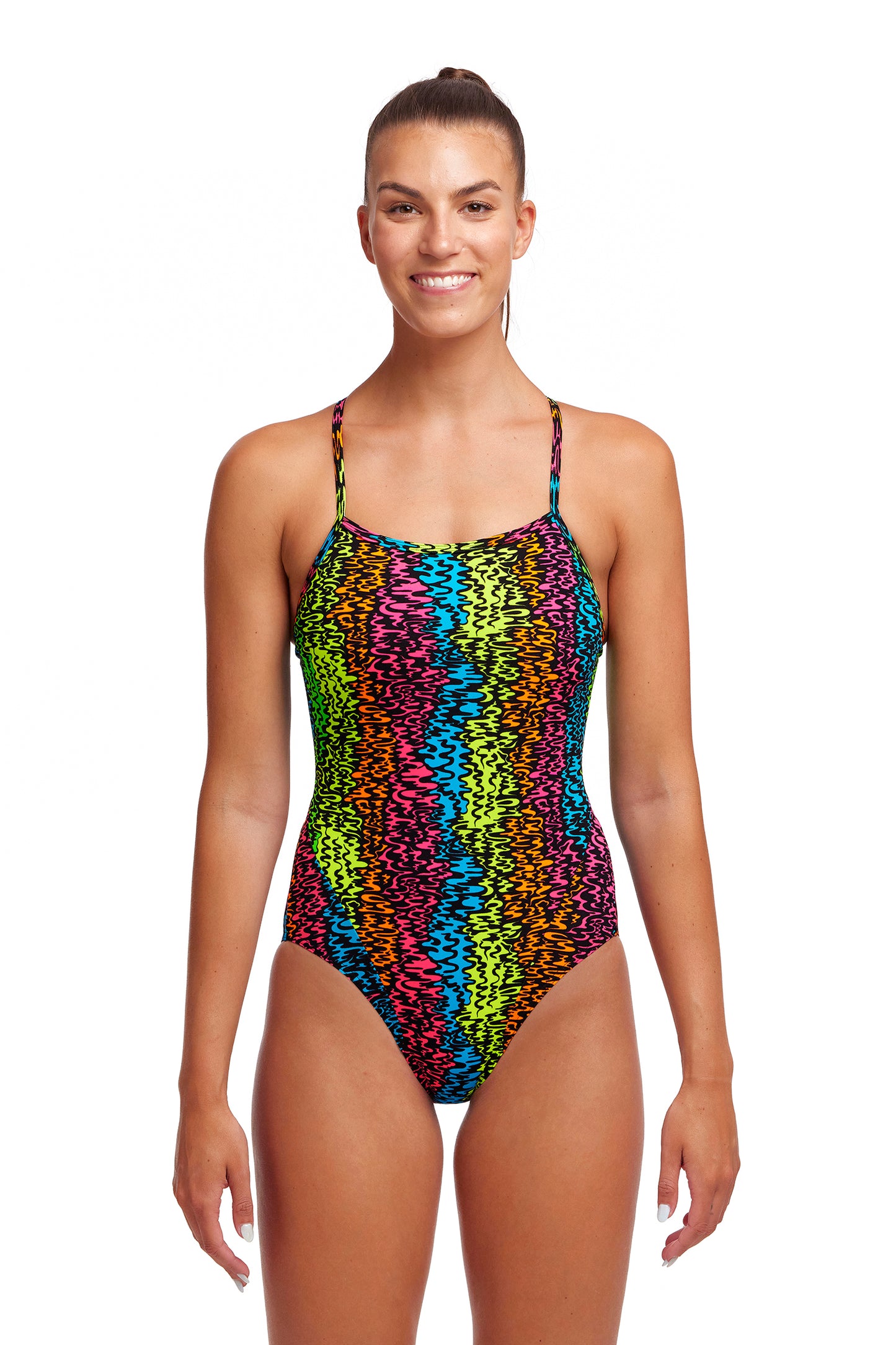 LAST ONE! Funkita Ladies Eco Single Strap One Piece Sunset West