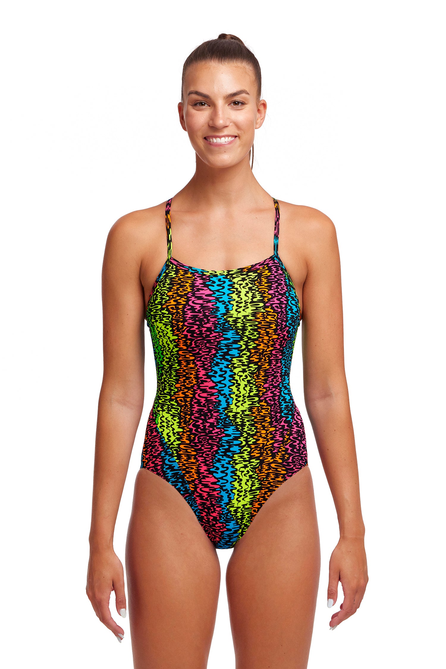 LAST ONE! Funkita Ladies Single Strap One Piece Sunset West-GB Swimwear