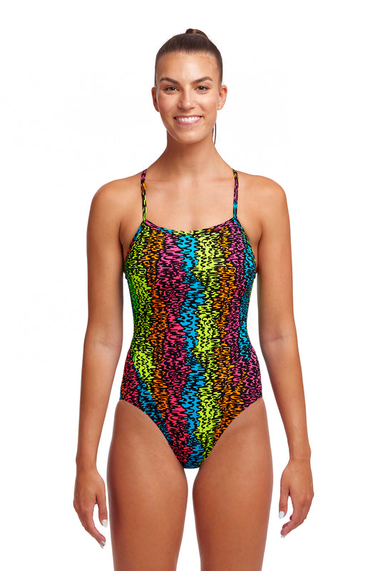 LAST ONE! Funkita Ladies Single Strap One Piece Sunset West-GB Swimwear