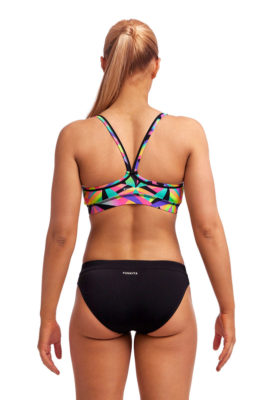 LAST ONE! Funkita Ladies Sports Top Crystal Eyes-GB Swimwear