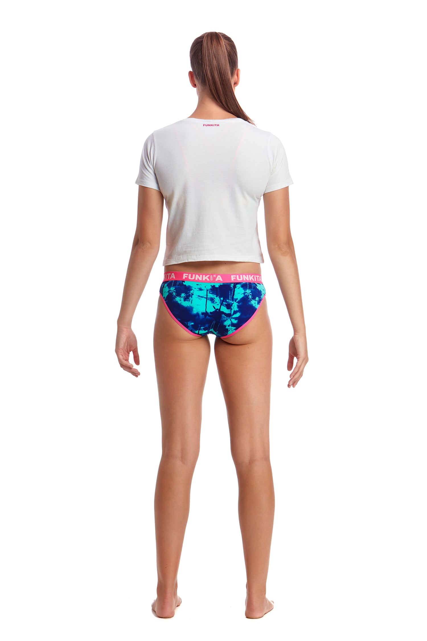 Funkita Ladies Underwear Brief Hawaiian Skies-GB Swimwear