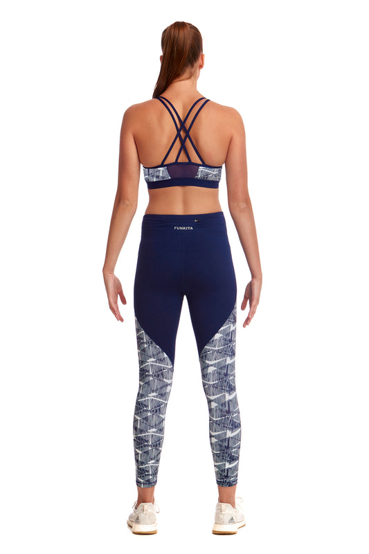 Funkita Fit Ladies Split Time 7/8 Tight Bar Bell-GB Swimwear