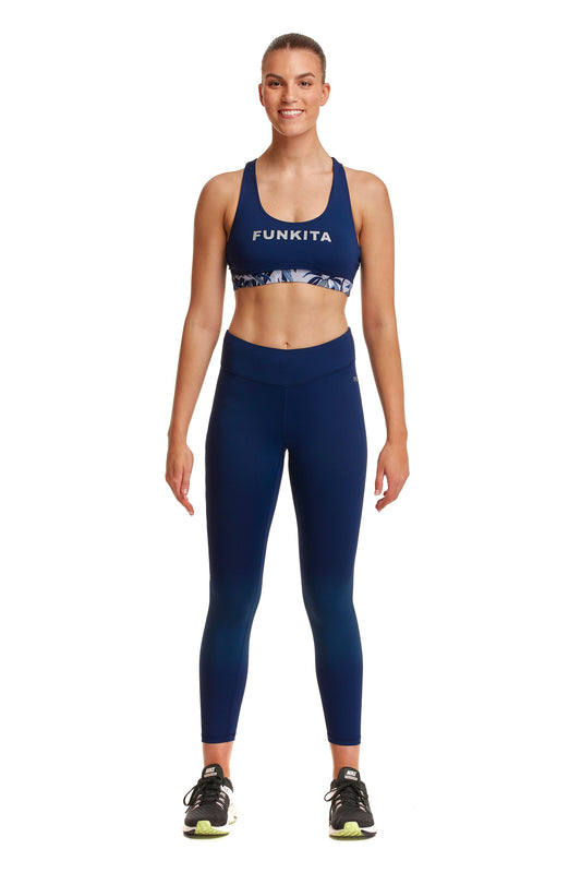 Funkita Fit Ladies X Fit Crop Top Jungle Mist-GB Swimwear