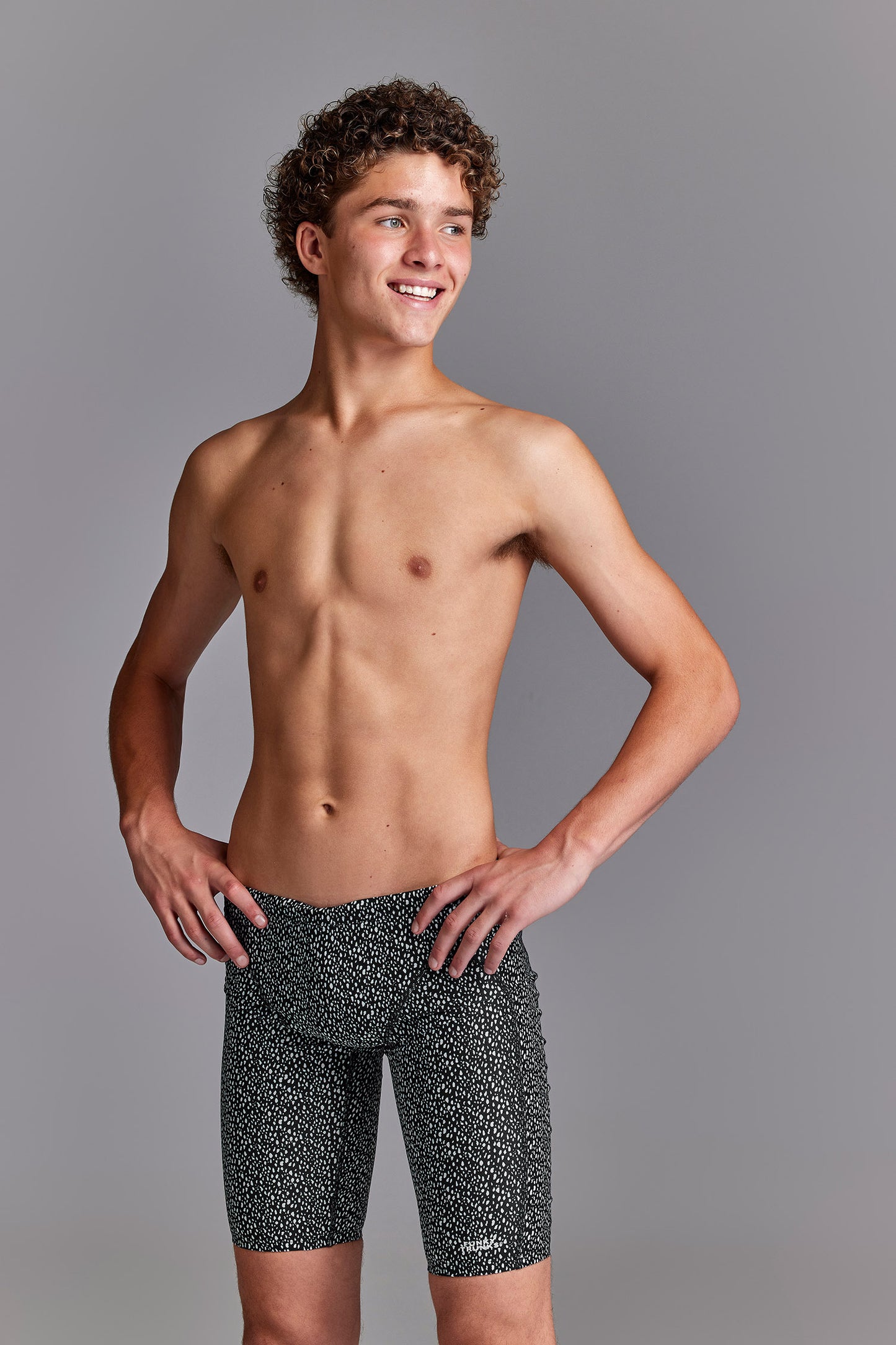 LAST ONE! Funky Trunks Boys Training Jammers Spickled