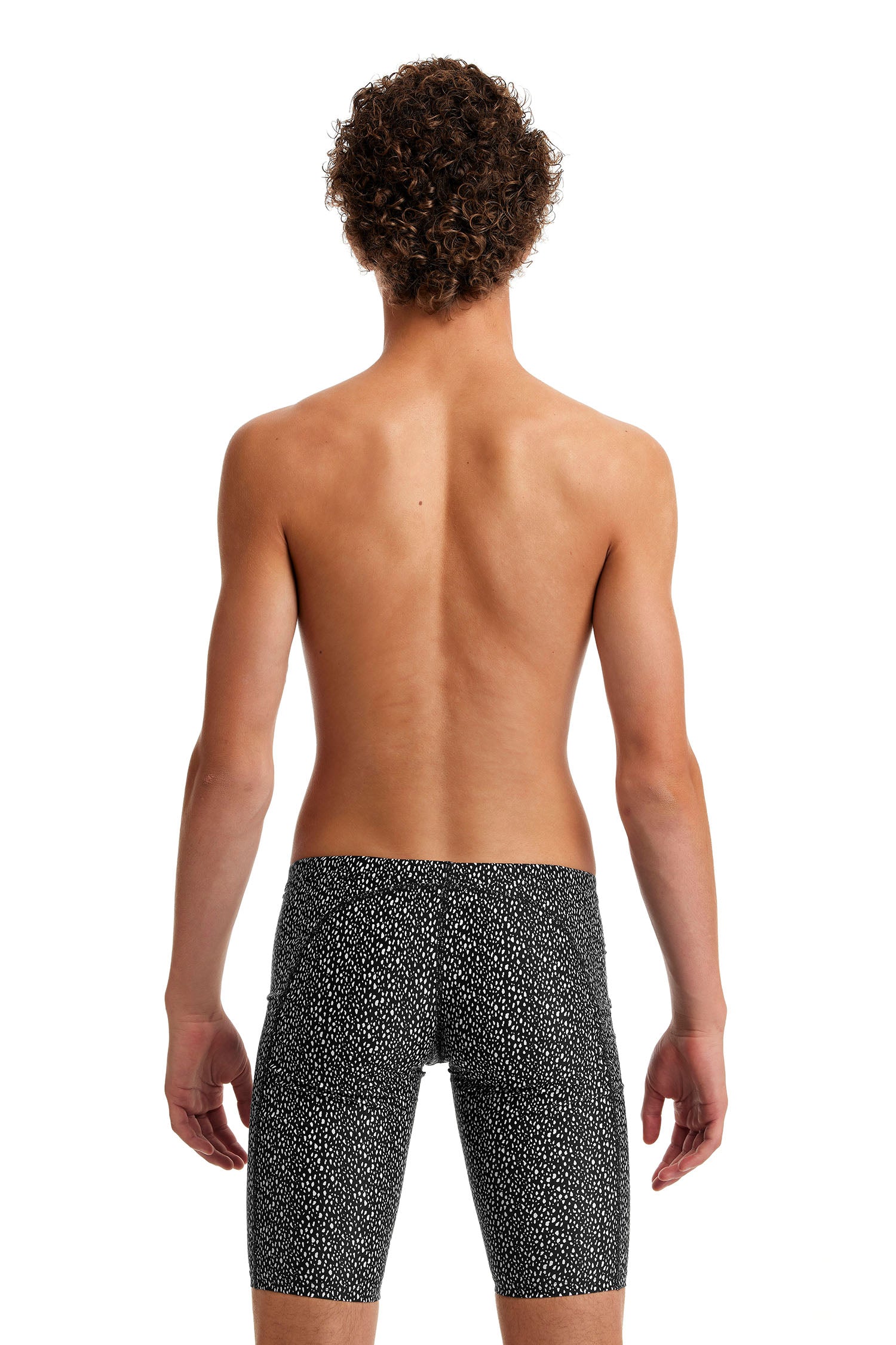 Funky Trunks Boys Training Jammers Spickled, rear view