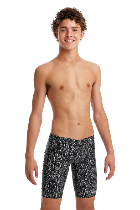LAST ONE! Funky Trunks Boys Training Jammers Spickled-GB Swimwear
